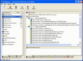 WinGate Proxy Server administration console